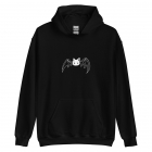 Bat Printed Cotton Blend Hoodie