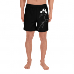 Plague Doctor Bird Skeleton Athletic Swim Shorts