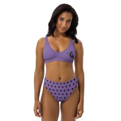 Cat moon high-waisted bikini