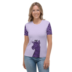 Purple Giraffe Women's T-shirt