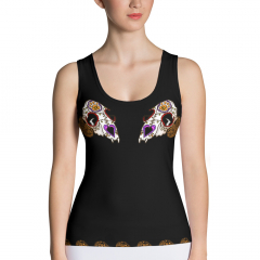 Candy Cat Skull Marigold Tank Top