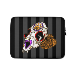 Candy Cat Skull Laptop Sleeve