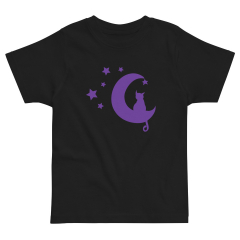 Cat Moon Toddler jersey t-shirt