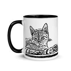 Bengal cat double sided print mug