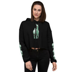 Zombie Alpacalypse Crop Hoodie